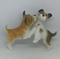 Karl Ens porcelán kutya páros!