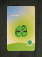 Kártyanaptár,Totó Lottó szerencsejáték,lóhere,izgalom,2007  (3)