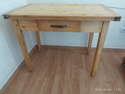 Retro konyhaasztal, fiókos, felújított
