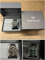TAG Heuer Aquaracer Professional 200 Solargraph – 40 mm, Fekete DLC, Újszerű Állapot