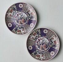Japán imari porcelán tányér pár