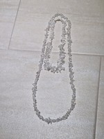 Hegyi kristály nyaklánc 2db  ! Gyönyörű!