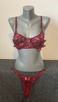 Csipkés melltartó tanga bugyival  M   38-as