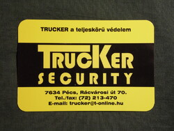 Kártyanaptár,Trucker security,Pécs, 2010  (3)