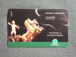 Kártyanaptár,Totó Lottó szerencsejáték, 2009  (3)