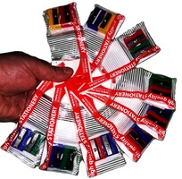 ICO magyar írószergyáras műanyag BONTATLAN ceruzahegyezők 9 csomag 18 db EGYBEN a képek szerint