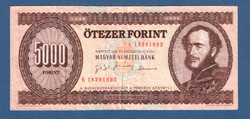 5000 Forint 1995 K A legritkább barna 5000 Forintos