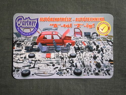 Kártyanaptár,Partner autóalkatrész üzlet,Pécs,2009  (3)
