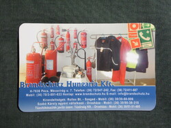 Kártyanaptár,Brandschutz,Tűzoltó felszerelés tűvédelem üzletek,Pécs,Szeged,Orosháza,2009  (3)