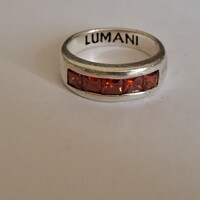 Ezüst, gránátköves LUMANI gyűrű