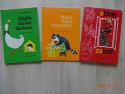 Iskolai könyvcsomag: MOSÓ MASA MOSODÁJA + GŐGÖS GÚNÁR GEDEON + ABLAK ZSIRÁF - 3 kötet együtt