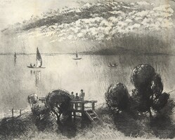 (N) Kórusz József (1927 - 2010) : Balatonpart