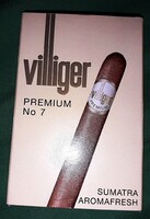 Retro VILLIGER SONS SUMATRA SVÁJC papír karton szivar doboz 14 x 9 cm a képek szerint