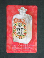 Kártyanaptár,Mérleg gyógyszertár,patika,Pécs,üveg patikaedény, 2010  (3)