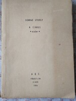 Konrád György-A cinkos  szamizdat