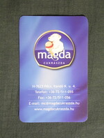 Kártyanaptár,Kisebb méret,Magda cukrászda,Pécs,2009  (3)