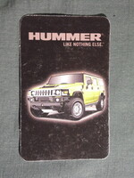 Kártyanaptár,Hummer H2 autó, 2011  (3)