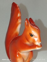 Retro hollóházi PORCELÁNFIGURA - mókus