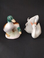 Porcelán liba- és kacsapár