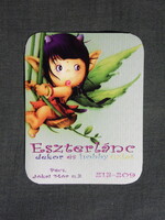 Kártyanaptár,Kisebb méret,Eszterlánc dekor hobby bolt,Pécs,grafikai,manó,angyal, 2011  (3)