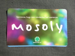 Kártyanaptár,Totó Lottó szerencsejáték,mosoly, 2011  (3)