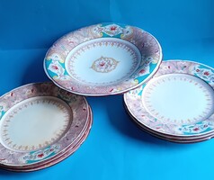 Sarreguemines ( francia ) 19. századi kerámia süteményes készlet