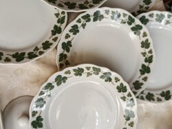 Zöld leveles tányér 19 cm Germany