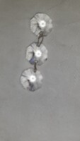 14 mm-es 3 gyöngyös ólomkristály láncok     S