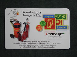 Kártyanaptár,Brandschutz,Tűzoltó felszerelés tűvédelem üzletek,Pécs, 2011  (3)