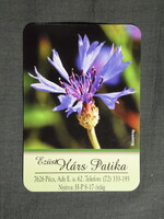 Kártyanaptár,Ezüst Hárs gyógyszertár,patika,Pécs,búzavirág, 2011  (3)