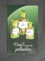 Kártyanaptár,Felszegi Gyógyszertár,patika,Cegléd,Urán üveg patikaedény, 2011  (3)