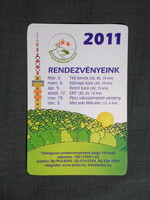 Kártyanaptár,Pécs,természetjáró szövetség,grafikai,Tv torony, 2011  (3)