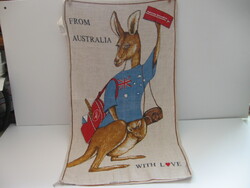 Retro Australia Qantas Airways kengurus len emlék , souvenir