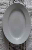 Antik ovális Zsolnay fehér porcelán kínáló tál ,tányér/zöld Zsolnay Pécs öttornyos 1900-1910 jelzés