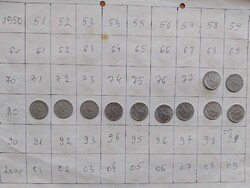 MAGYAR NÉPKÖZTÁRSASÁG 10 FILLÉR 1978 - 1989, 11 DB    B159