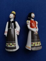 Hollóházi matyó porcelén pár