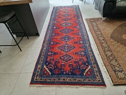 Kézi csomózású különleges méretű 105x335 gyapjú perzsa futó szőnyeg M29