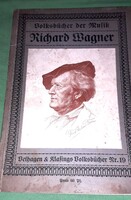 1911.Antik Richárd Wagner német nyelvű gótbetűs képes életrajzi könyv a képek szerint