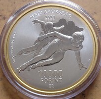 Magyar Olimpiai Bizottság  10000 forint 2020 PP - UNC, 31.46g 0.925. F2026.