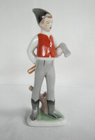 Drasche Kőbányai porcelán favágó fiú