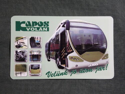 Kártyanaptár,Kapos Volán,Kaposvár,NABI Sirius autóbusz, 2012  (3)