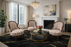 Neobarok / Biedermeier Style Armchairs
