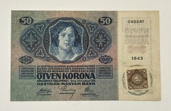 50 Korona 1914 - Csehszlovák bélyeg - VF+ tartás