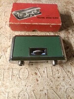 Vintage japán összecsukható színházi látcső – dobozában (opera glasses)