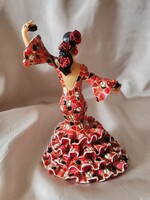 Spanyol flamenco táncosnő műgyanta figurális szobor