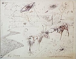 Dienes Gábor - 23 x 29 cm toll, ceruza, papír