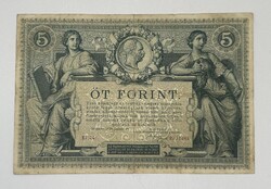5 Forint - Gulden 1881 - Fine tartás