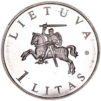 Litvánia 1 Litas 2009 - Vilnius - European Capital of Culture - verdefényes