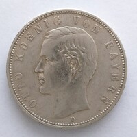 1904 D. Otto Koenig Von Bayern Ezüst 5 Márka (19)