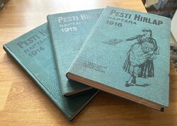Pesti Hírlap naptára 1914-1915-1916 régi antikvár naptár évkönyv